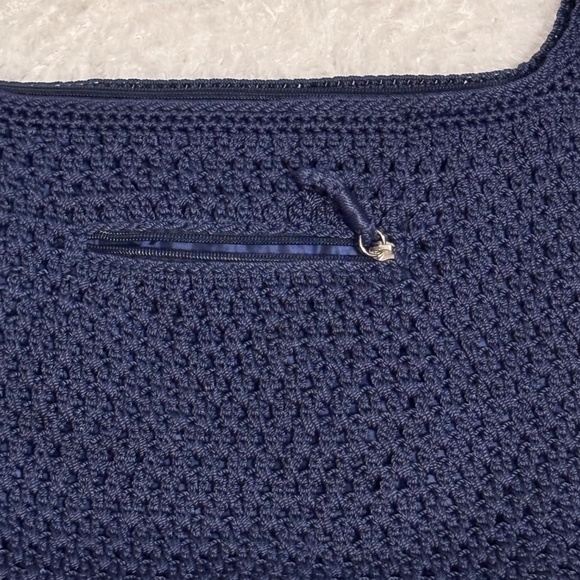 Le Sak Bag Navy Crocheted Crossbody Bag - Picture 2 of 5